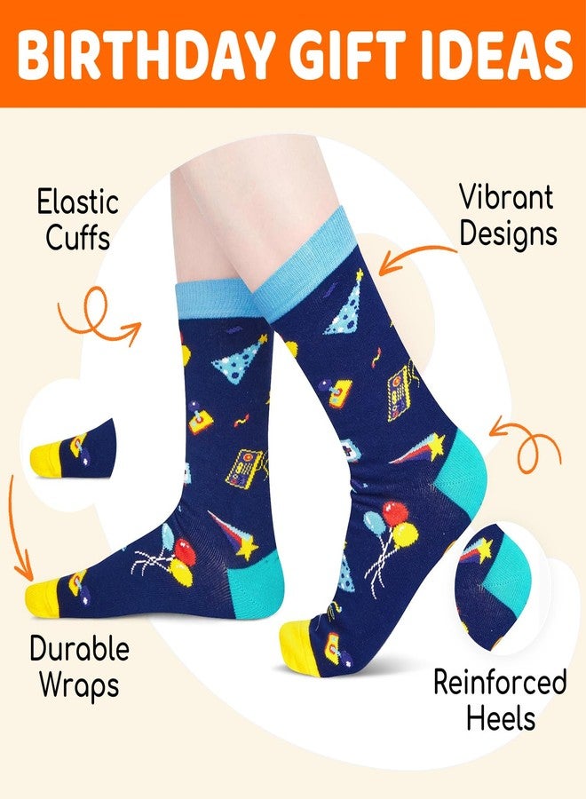Zmart 40th Birthday Socks Men Women - 1985 Gifts, Blue Game-Pad Design, 40 Birthday Gifts, 40 Year Old Socks - Image 3