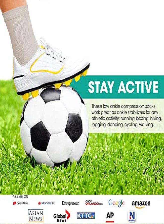 Modvel Foot & Ankle Brace Socks for Sprained Ankle Compression Sleeve - Foot Support for Women & Men - Tendonitis & Arthritis Ankle Brace Sports Running, Torn Ligaments & Women Stabilizing Ankle Wrap - Image 5