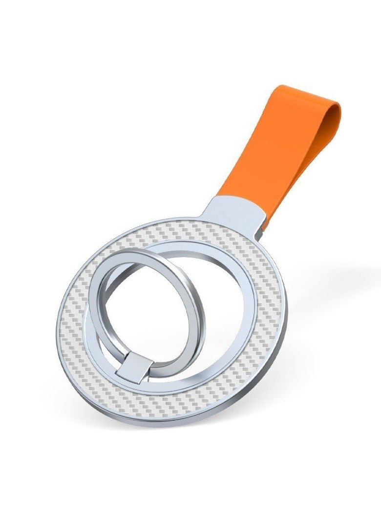 حلقة مغناطيسية رفيعة للغاية بتقنية MagSafe للهواتف المحمولة تأتي مع حبل يد، حلقة إصبع مكتبية، حامل مغناطيسي قوي مع نقطة ارتكاز، تدور 360 درجة.