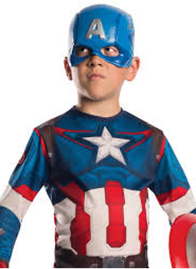 روبيز زي روبيز 640833L الرسمي من Marvel Avengers Captain America Deluxe للأطفال، للأولاد  - Image 2