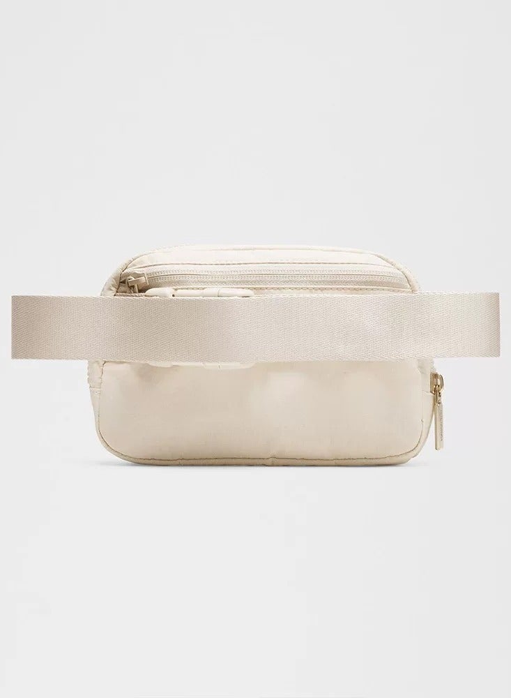 Lululemon LULULEMON Two Way Zipper Fanny Pack Nylon Everywhere Belt Bag for Women, Water Repellent Waist Packs, Crossbody Bags with Adjustable Strap (white).  - Image 3