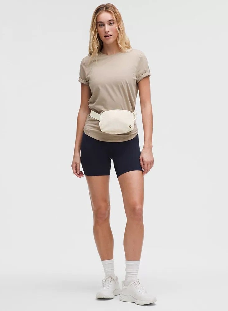 Lululemon LULULEMON Two Way Zipper Fanny Pack Nylon Everywhere Belt Bag for Women, Water Repellent Waist Packs, Crossbody Bags with Adjustable Strap (white).  - Image 4