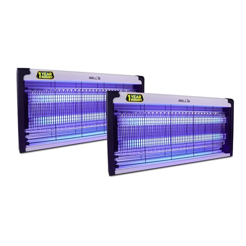 iBELL M215IK Insect Killer Pack of 2 | 30W Bug Zapper Machine with UV Light & Aluminum Body | Fly Catcher for Home, Hotels & Offices | Mosquito, Fly & Insect Trap (Silver) - Image 1