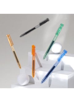 Kaco K8 Retractable Colored Gel Ink Pens 5 Pieces Colored Barrel With All Black Ink Disposable  - Image 4