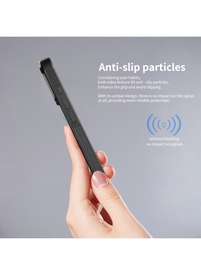 سولاري غطاء حماية مقاوم للصدمات لهاتف iPhone 17 مصنوع من ألياف الكربون السوداء وتصميم لامع باللون الأحمر، غطاء خلفي ضيق مضاد للخدش (أحمر) - Image 3