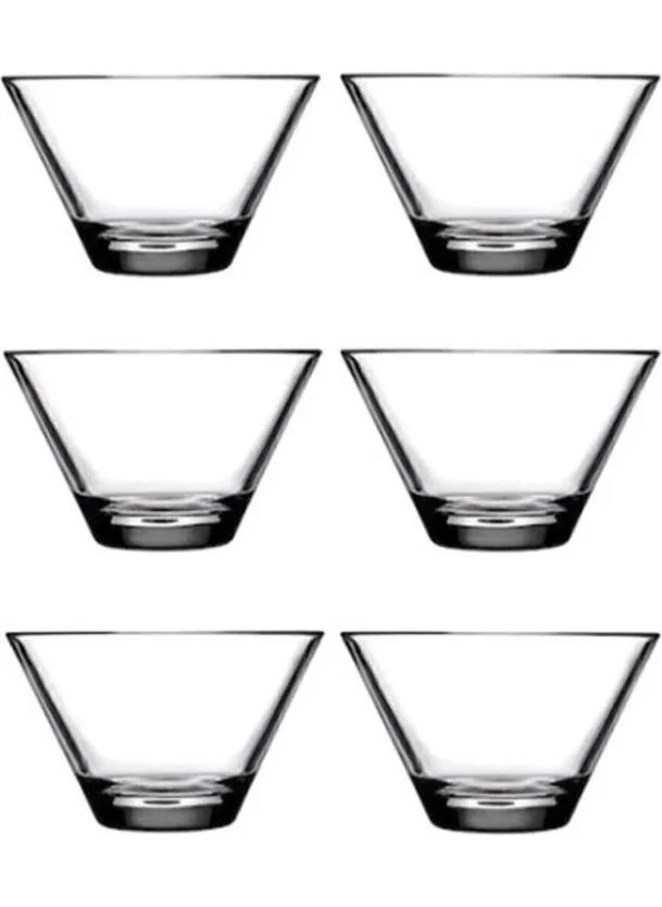 Paşabahçe 53753 6 Piece 400CC Venezia Glass Soup Snack Bowl Set