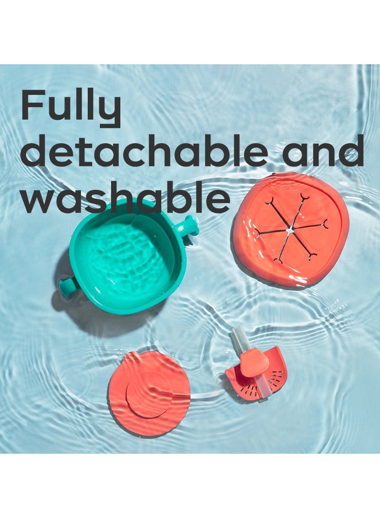 Baby Care 3-in-1 Baby Feeding Snack Soup Bowl with Straw Infant Learning Dish - Image 3