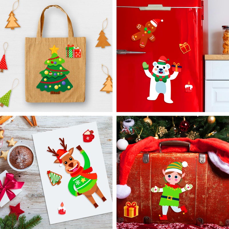 Max Fun 48 Pack Christmas Stickers for Kids Bulk Cute Holiday Stickers Funny DIY Crafts Activities Party Favors Game Gifts for Boys Girls - Image 5