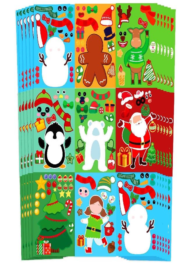 48 Pack Christmas Stickers for Kids Christmas Party Games Stickers Crafts Santa Snowman Reindeer Gingerbread Christmas Tree Face Stickers for Xmas Party Favors Gifts for Kids - pzsku/Z389A3F66A2BFDDE2F1D5Z/45/_/1692953162/cae27978-d78a-4191-bb96-6496239f87ad