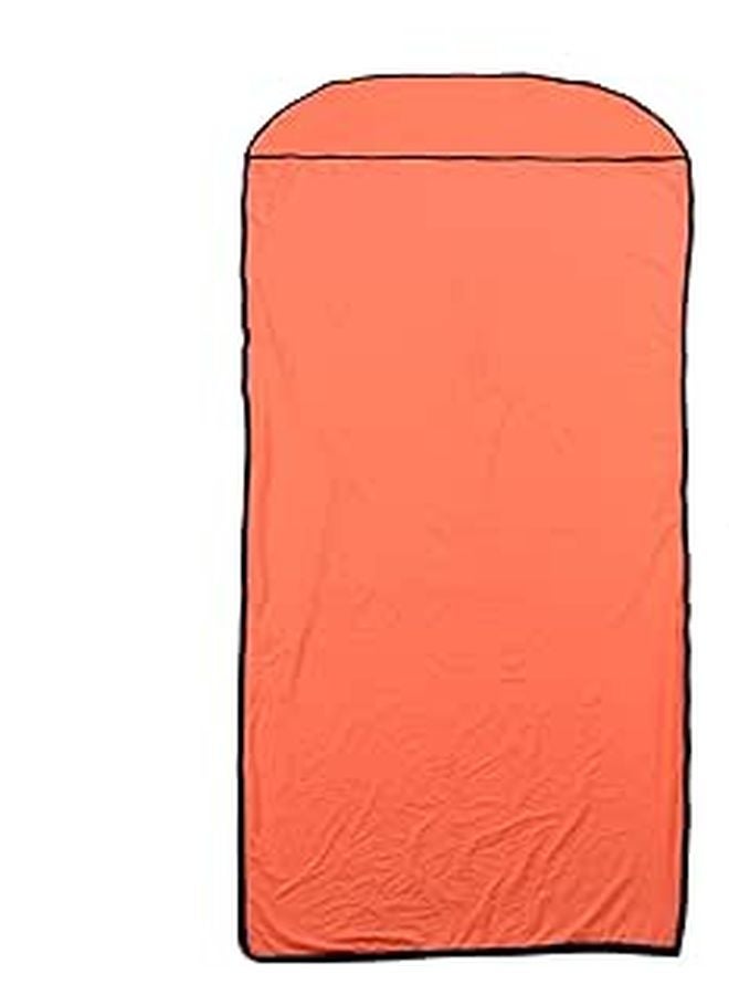 Orange Ultralight Elastic Sleeping Bag Liner for Outdoor Camping - Image 1