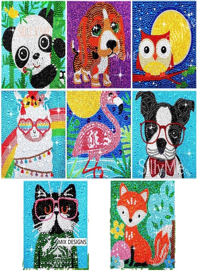 SILLYME 12pcs Diamond Painting Kit for Kids - DIY Art & Craft Kit | Best Birthday Return Gifts for Kids Age 3-5 & 8-12 - Image 1