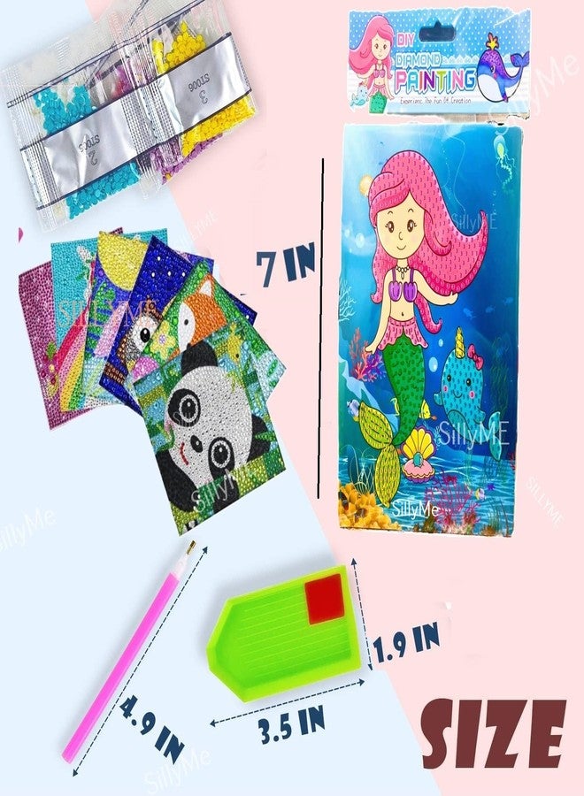 SILLYME 12pcs Diamond Painting Kit for Kids - DIY Art & Craft Kit | Best Birthday Return Gifts for Kids Age 3-5 & 8-12 - Image 5