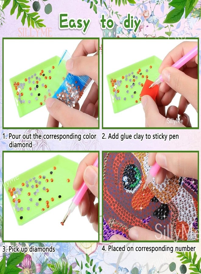 SILLYME 12pcs Diamond Painting Kit for Kids - DIY Art & Craft Kit | Best Birthday Return Gifts for Kids Age 3-5 & 8-12 - Image 3