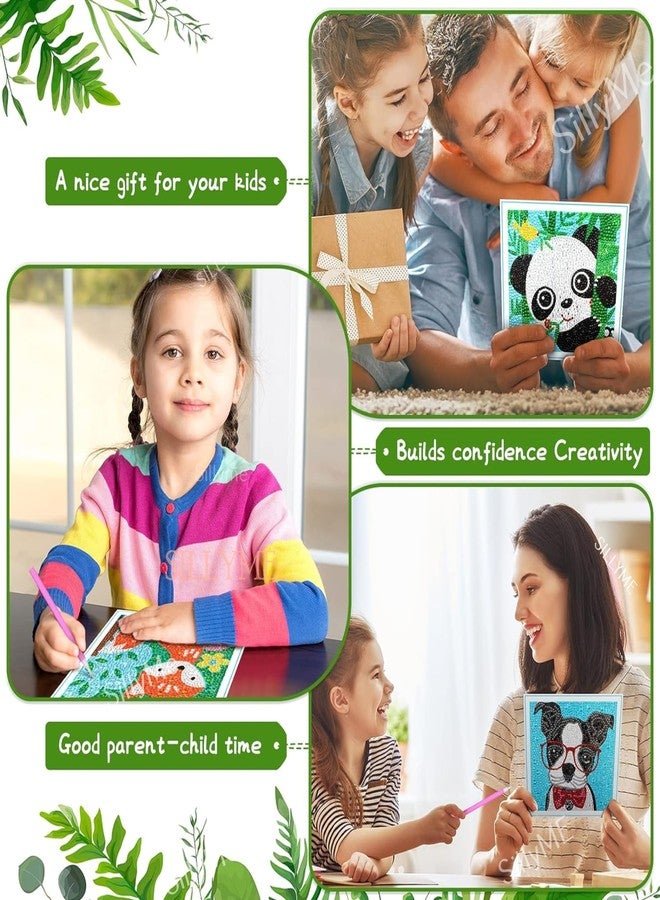SILLYME 12pcs Diamond Painting Kit for Kids - DIY Art & Craft Kit | Best Birthday Return Gifts for Kids Age 3-5 & 8-12 - Image 4