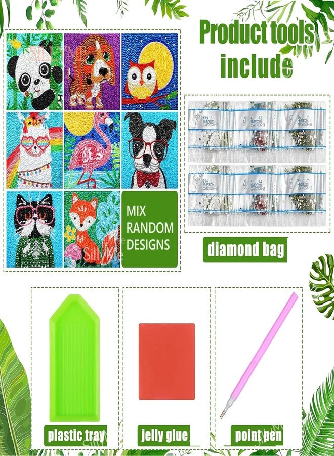 SILLYME 12pcs Diamond Painting Kit for Kids - DIY Art & Craft Kit | Best Birthday Return Gifts for Kids Age 3-5 & 8-12 - Image 2