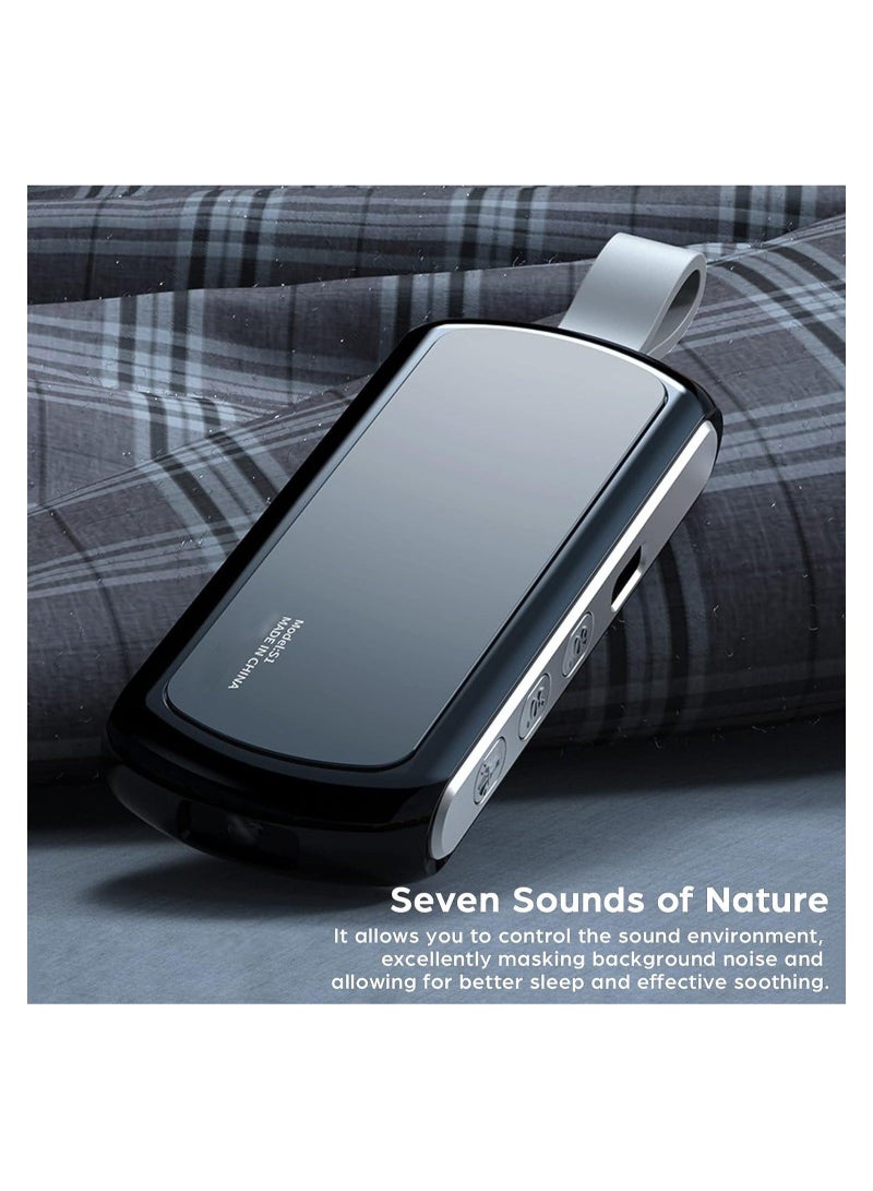 Captaintech Pillow Speaker Bone Conduction Stereo, Mini Portable Bluetooth Wireless Sleep Headphones, Insomnia White Noise Machine for Side Sleepers, Black - Image 5