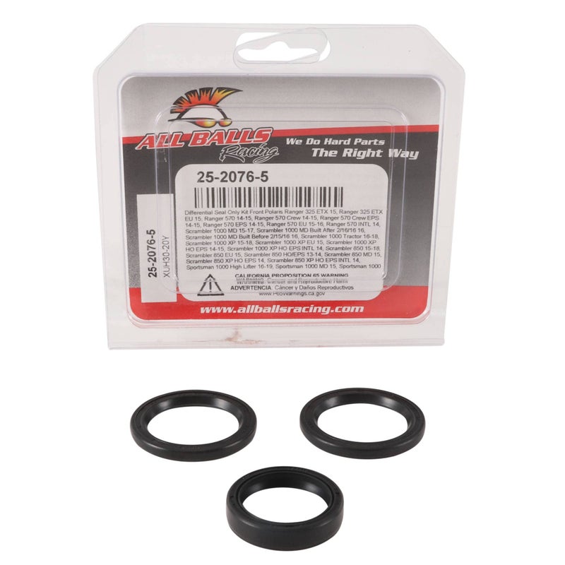 أول بولز طقم ختم تفاضلي أمامي فقط من All Balls Racing 25-2076-5 متوافق مع/بديل لسيارة Polaris Ranger 570 4x4 EFI موديل 2015 وScrambler 1000 XP موديل 2015-2018 وScrambler 1000 XP EU موديل 2015 - Image 3