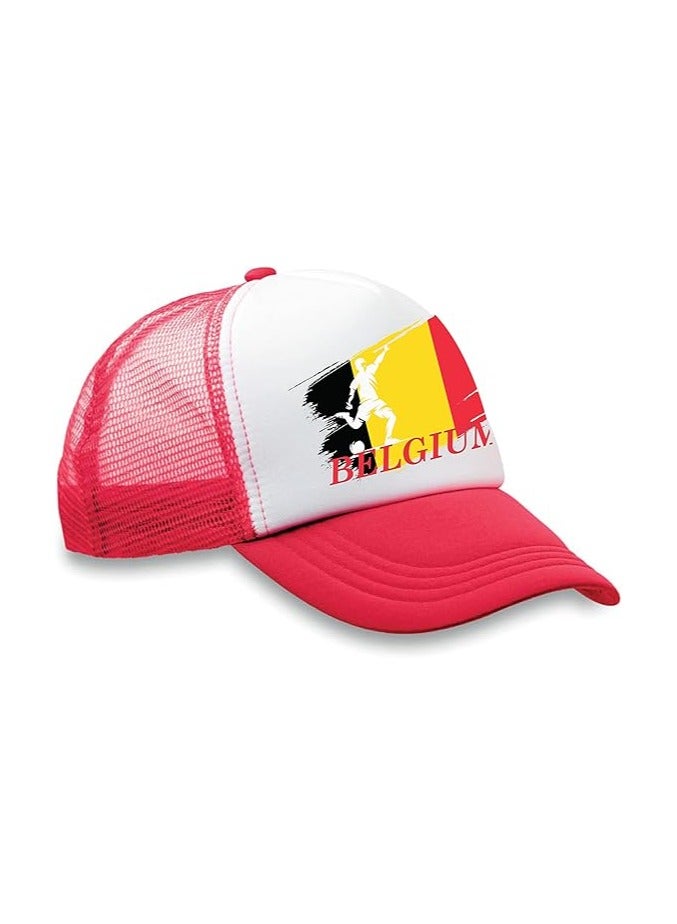 Belgium Sports Cap With Adjustment Plastic Snap Closure For Men And Women  - Image 2