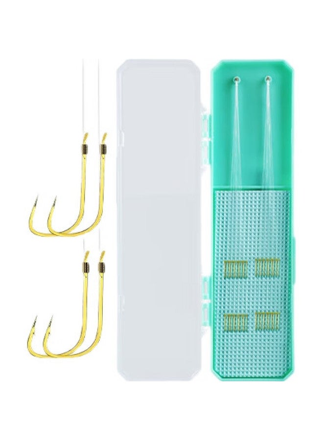 Fishing King Pre-tied Short Line Double Hook Anti-tangle Ready-made Fishing Hook, Jinxiu Crucian Carp Hook, Line Hook, 27cm - Image 3