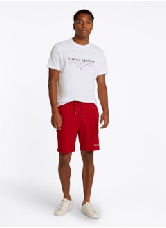 TOMMY HILFIGER Men's Logo Crew Neck T-Shirt - Cotton, White  - Image 3