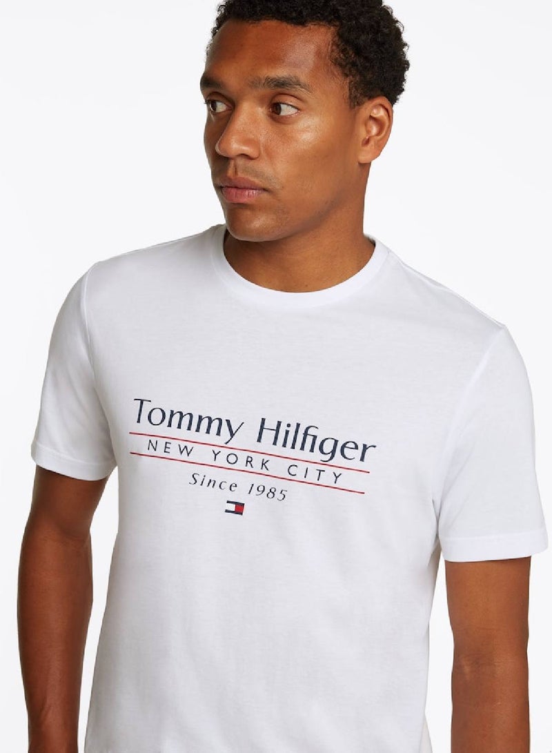 TOMMY HILFIGER Logo Crew Neck T-Shirt - Image 5