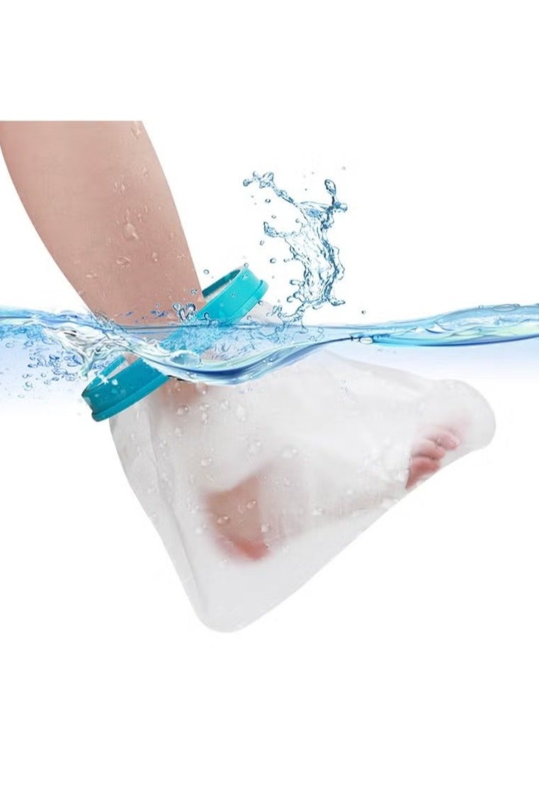 Unewshi Waterproof Cast Cover Foot, Cast Protector Adult Ankle For Shower Bath, Keep Foot Cast Bandage Dry, Watertight Cast Bag Shower Boot For Wound Foot - Image 1