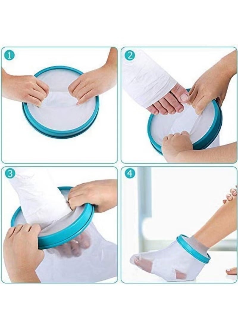 Unewshi Waterproof Cast Cover Foot, Cast Protector Adult Ankle For Shower Bath, Keep Foot Cast Bandage Dry, Watertight Cast Bag Shower Boot For Wound Foot - Image 5