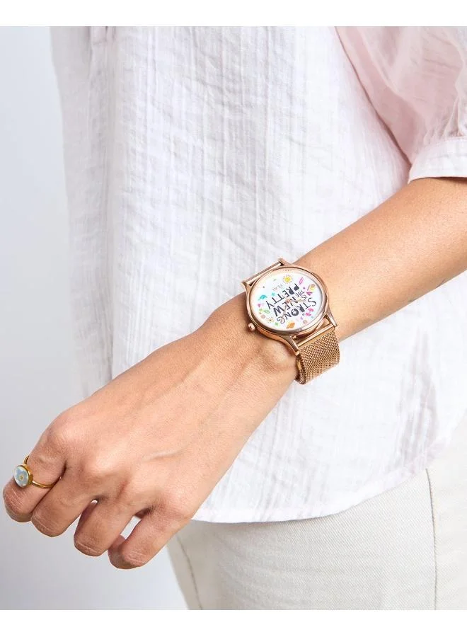 Chumbak TEAL by Chumbak Strong is the new pretty Watch,Metal Mesh Strap