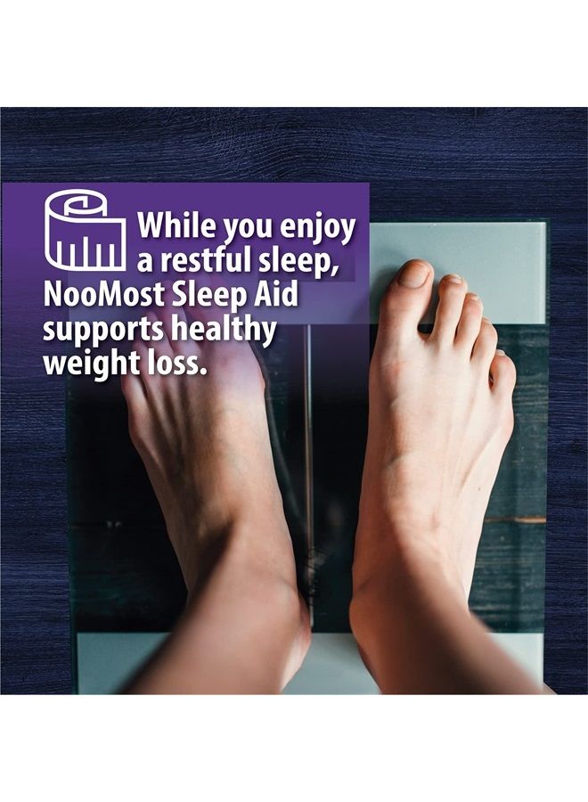 NooMost Sleep Aid Pills (Sleeping Pills for Adults Extra Strong) / Natural Sleep Aids for Adults Extra Strength w/Garcinia Cambogia, Melatonin, Valerian Root - Vegan Cap  - Image 4