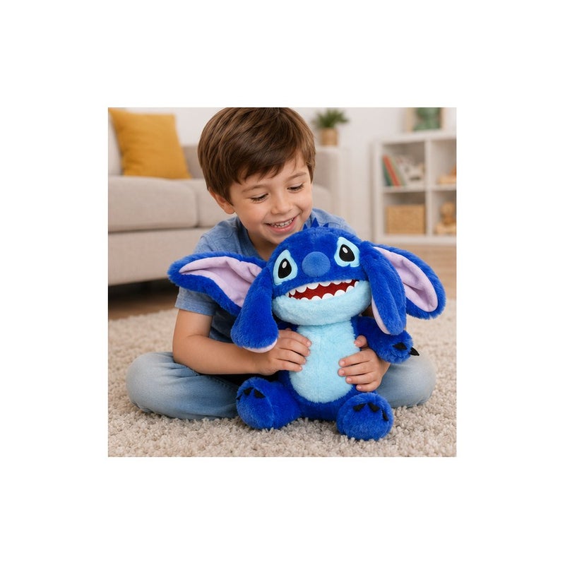 Disney Stitch Plush Toy, Blue Stuffed Character Figure for Kids | Snuggle Buddy - Image 3