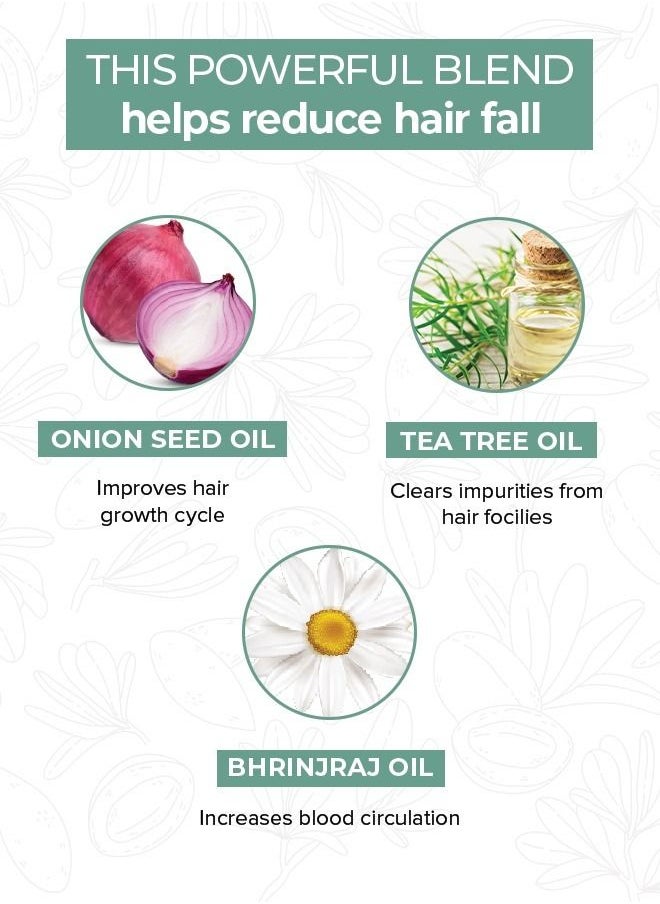 mars by GHC - Hair Growth Oil for Men - 200ml - Made with Onion Seeds, Bhringraj, and Tea Tree Extracts - Nourishes and Prevents Hair Loss with Jojoba and Brahmi Oil - Image 1