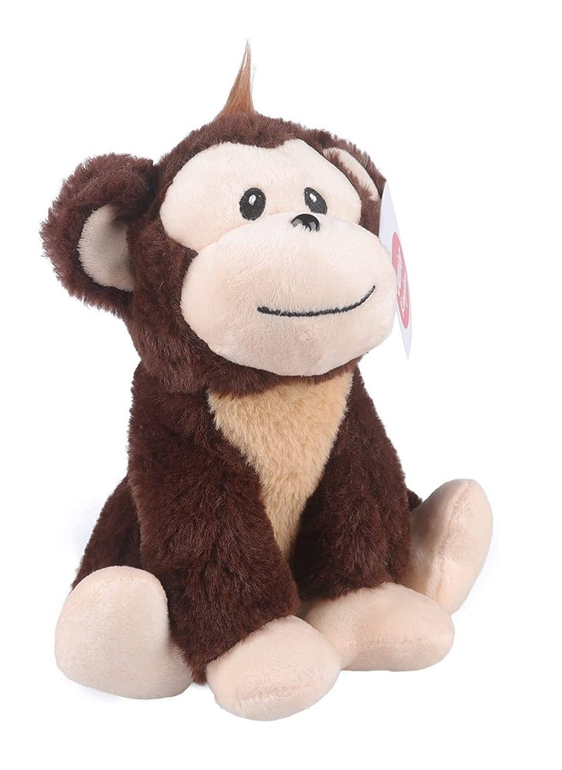 Junior Kingdom Plush Toy Monkey (27cm) Pillow Soft Stuffed Animal Plush Toy for Kids Cuddle Sleeping Plushies for Baby Gifts, Birthday Gifts, and Room Decor  - Image 2