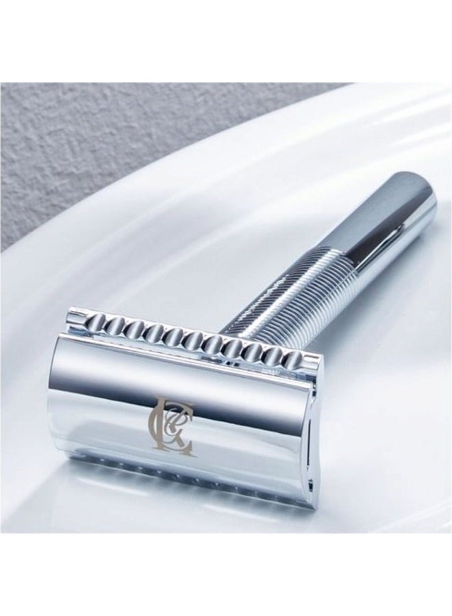 King C. Gillette Double Edge Safety Razor + 5 Razor Blades - Image 3