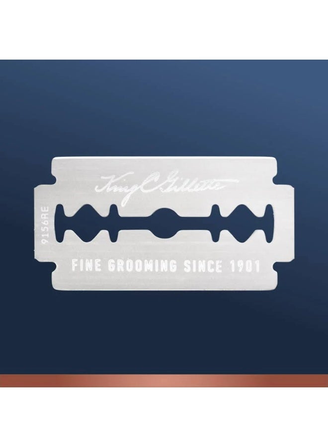 King C. Gillette Double Edge Safety Razor + 5 Razor Blades - Image 4