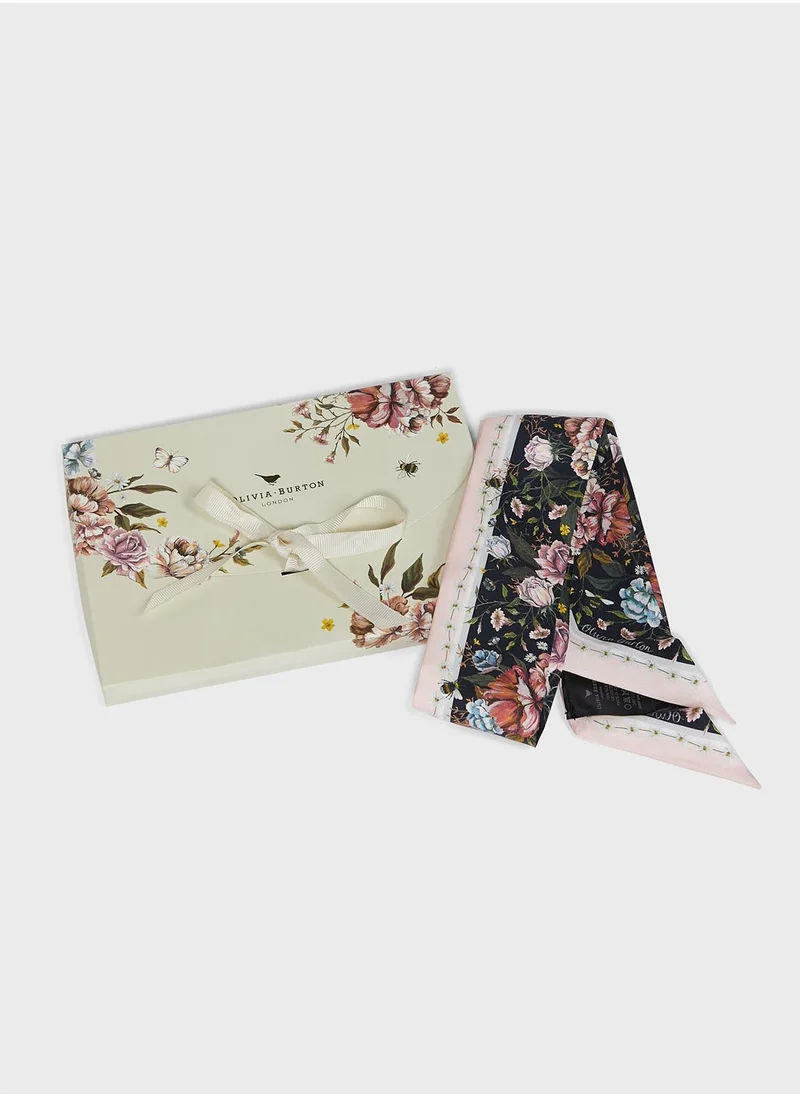 OLIVIA BURTON Silk Printed Scarf