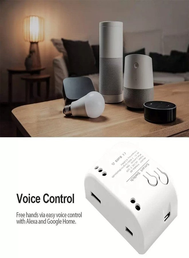 amiciSmart WIFI Smart Switch Relay, Timer Switch Remote Control DC 7~32V, 10A 220V AC/DC Relay Compatible with Alexa and Google Assistant, SmartLife App - Image 4