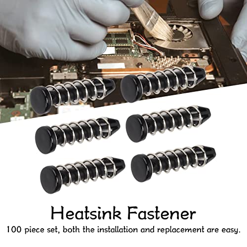 LiebeWH 100Pcs Heatsink Mount Pins 18.6mm Plastic CPU Cooler Fan Mounting Clip Fastener Set for Heat Sink and Computer Fan Installation - Image 4