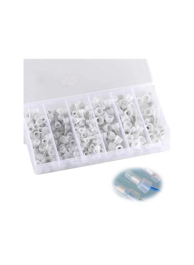 erorex Closed End Crimp Connectors, Nylon Wire Connector Kit, Insulated Crimp Cap Terminal, 22-16/16-14/12-10 AWG, Wire End Caps for Electrical Connections, 300 Pcs  - Image 1