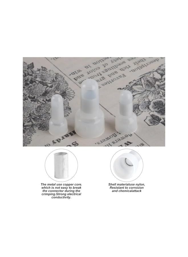 erorex Closed End Crimp Connectors, Nylon Wire Connector Kit, Insulated Crimp Cap Terminal, 22-16/16-14/12-10 AWG, Wire End Caps for Electrical Connections, 300 Pcs  - Image 4