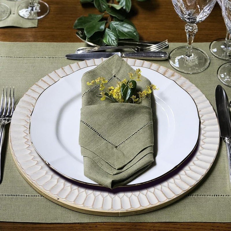 Kazozobi 13 White Chargers for Dinner Plates Decorative Charger Plates Plastic Charger  Service Plate 6 Pack Table Setting Bulk Wedding Thanksgiving Festival - Image 2