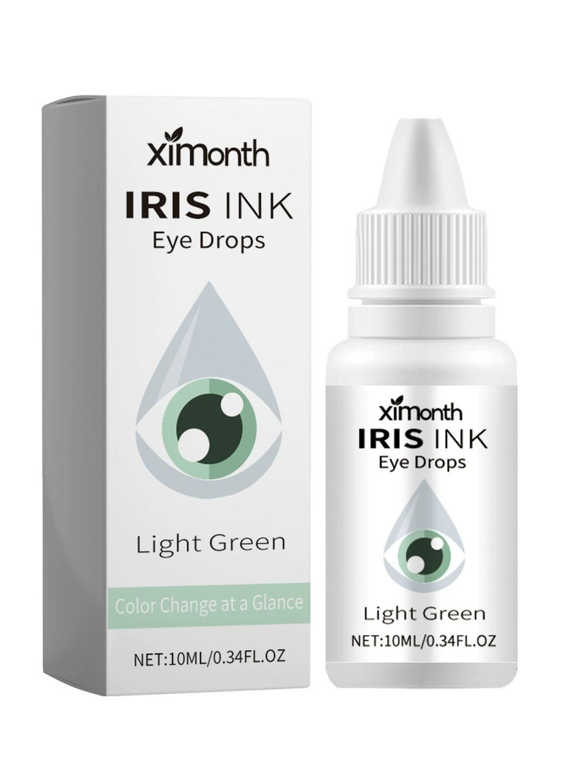 ximonth Eye Color Changing Drops,Fancy Drops Eye Color Changer,Spectraeye Color Changing Drops,Irisink Color Changing Eye Drops,Irisluma Advanced Eye Color Changing Drops (Green)  - Image 1