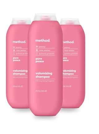 Method Volumizing Shampoo, Pure Peace with Rose, Peony, and Pink Sea Salt Scent Notes, Paraben and Sulfate Free, 14 oz (Pack of 3) - pzsku/Z389B0F0F0E06AA452A6AZ/45/_/1738291802/7dedb639-32e0-4aa2-b87f-bc23909cffce