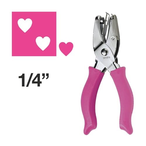 Fiskars Heart Shape Craft Hole Punch - Handheld Paper 1/4" Single Hole Punch with Cushioned Grip - Scrapbooking and Greeting Card Arts Tool - Image 4