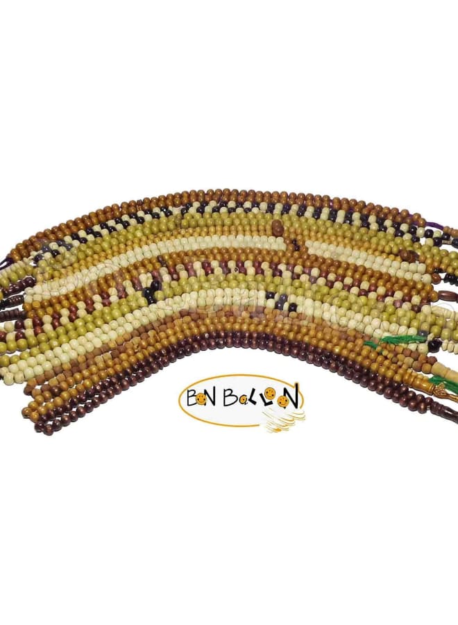 مجموعة 7 خرزات صلاة إسلامية مصنوعة يدويًا 99 مسبحة خشبية تسبيح تسبيح سيبها مسبحة صبحة مسبحة إسلامية إسلامية قلق الخرز صلاح صلاة نماز الله محمد ذكر ذكر ذكر - Image 4