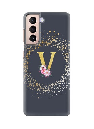 Monogram Slim Cover for Samsung Galaxy S21 Plus 5G Case Custom Initials Letter Floral Pattern Snap Series Mobile Cover Matte Alphabet  - V (Grey) - pzsku/Z389B20DBF87BE388B780Z/45/_/1666420162/7e6ddf7e-5d62-4b38-a4e3-c37a70889ae5