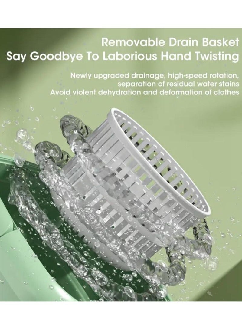 Mini Foldable Washing Machine for Baby Clothes Underwear or Small Things, Portable Foldable Turbine Washing Machine with Drain Basket for Apartment Camping Travel Gift for Friends or Family 8L  - Image 4
