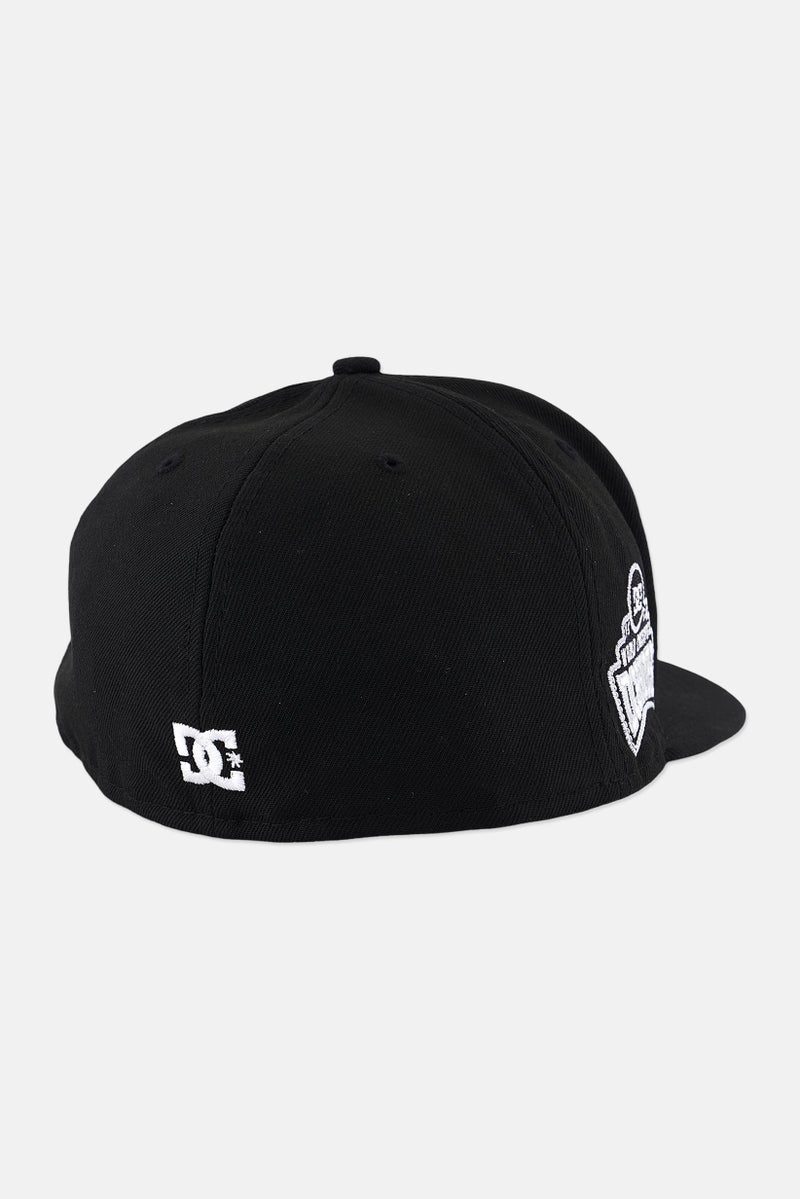 DC Men Embroidered Champion Fitted Cap, Black  - Image 2