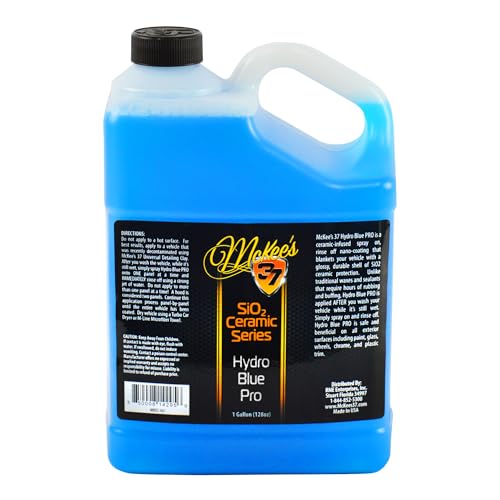 McKee's 37 - Hydro Blue SiO2 Coating | Ceramic Coating for Cars, Easy Protection & Shine Spray for Paint, Glass, Wheels, Chrome & Trim (128 oz) - Image 1