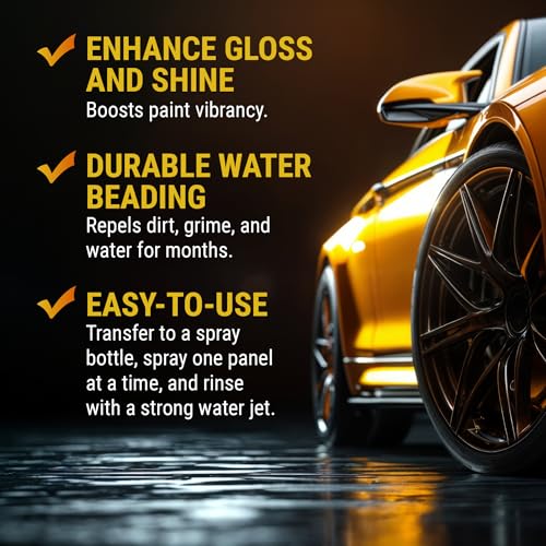 McKee's 37 - Hydro Blue SiO2 Coating | Ceramic Coating for Cars, Easy Protection & Shine Spray for Paint, Glass, Wheels, Chrome & Trim (128 oz) - Image 4