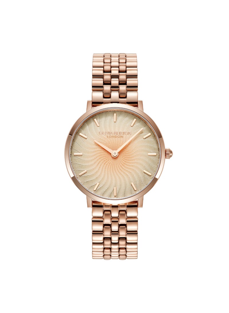 OLIVIA BURTON ROUND ANALOG WOMEN'S LIGHT ROSE GOLD CASE WATCH - 24000139 - Image 1